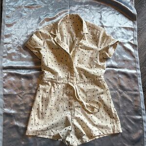 Entro Cream Star Patterned Top